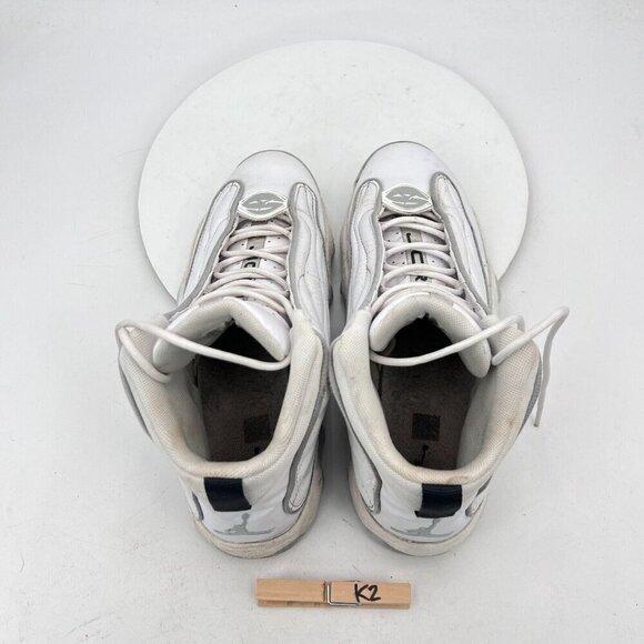 Nike Air Jordan Pro Strong Pure Money Men Size 10.5 DC8418-103 White Silver Shoe - Picture 11 of 13
